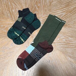 Bombas Women's Athletic Sock Pack - Green, Dark Green, Brown, Blue NWOT